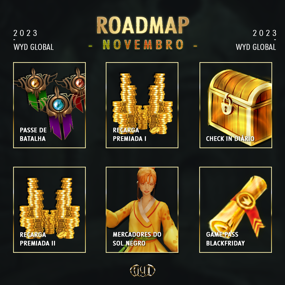 Roadmap Novembro Roadmap Novembro Banner