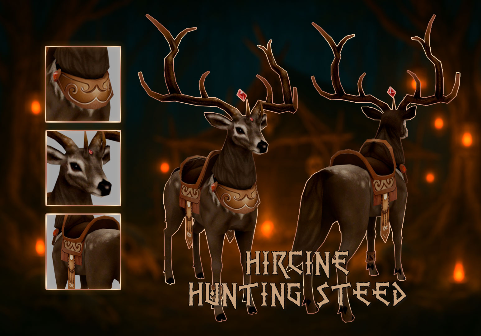 Hircine Hunting Steed Banner