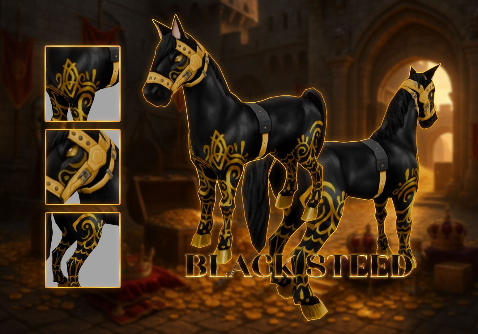 Black Steed Banner