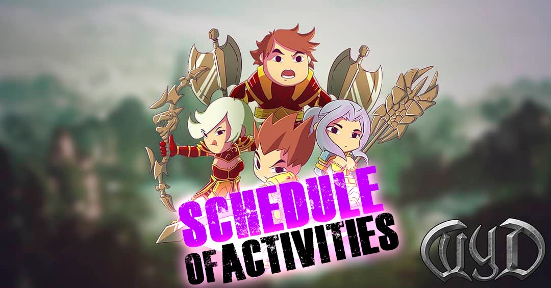 SCHEDULE OF ACTIVITIES